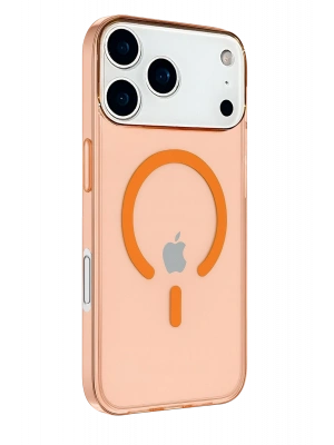 Newface iPhone 17 Pro Kılıf Pc Real Magsafe Kapak - Turuncu