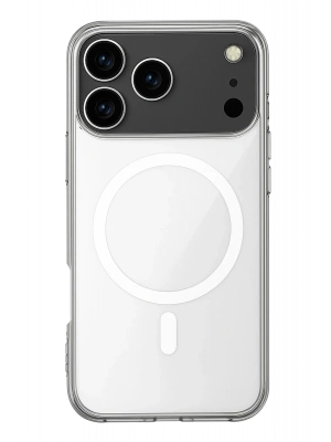 Newface iPhone 17 Pro Max Kılıf Magneticsafe Şeffaf Silikon - Şeffaf