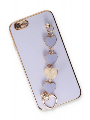 Newface iPhone 6 Kılıf Esila Silikon - Lila