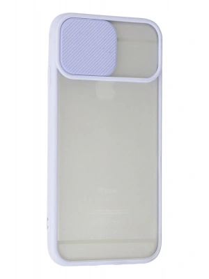 Newface iPhone 6 Kılıf Palm Buzlu Kamera Sürgülü Silikon - Lila