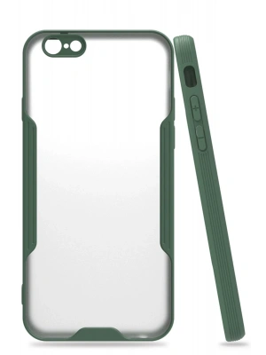 Newface iPhone 6 Kılıf Platin Silikon - Yeşil