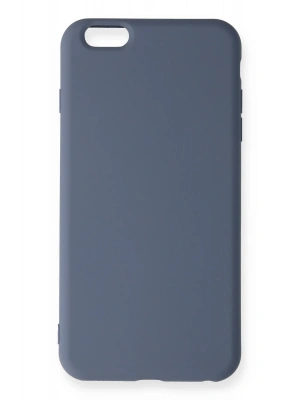 Newface iPhone 6 Plus Kılıf Nano içi Kadife Silikon - Gri