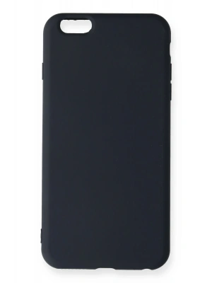 Newface iPhone 6 Plus Kılıf Nano içi Kadife Silikon - Lacivert