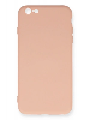 Newface iPhone 6 Plus Kılıf Nano içi Kadife Silikon - Pudra