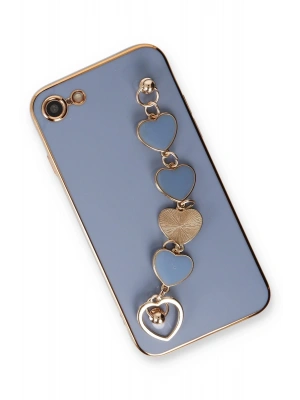 Newface iPhone 7 Kılıf Esila Silikon - Gri