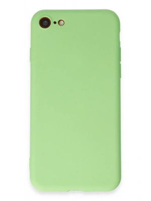 Newface iPhone 7 Kılıf First Silikon - Açık Yeşil