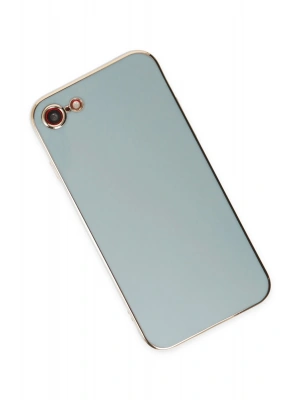 Newface iPhone 7 Kılıf Volet Silikon - Açık Yeşil