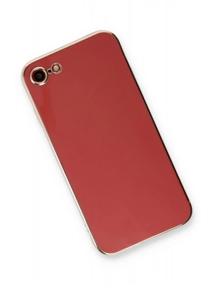 Newface iPhone 7 Kılıf Volet Silikon - Kırmızı