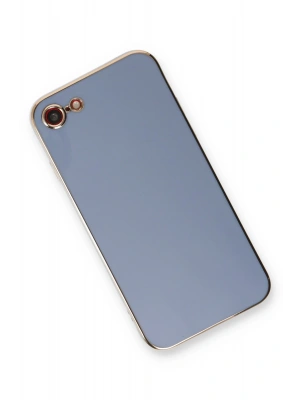 Newface iPhone 7 Kılıf Volet Silikon - Mavi