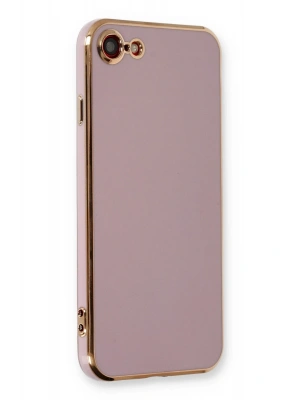 Newface iPhone 7 Kılıf Volet Silikon - Mor