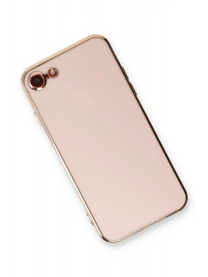 Newface iPhone 7 Kılıf Volet Silikon - Pembe