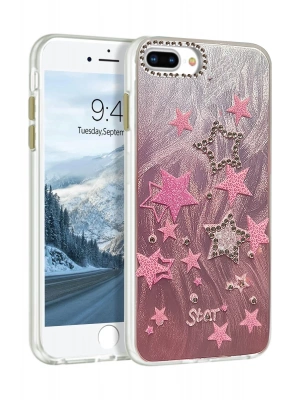 Newface iPhone 7 Plus Kılıf Blade Aynalı Desenli Kapak - Desen 7