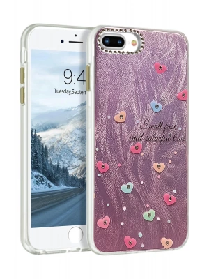 Newface iPhone 7 Plus Kılıf Blade Aynalı Desenli Kapak - Desen 8