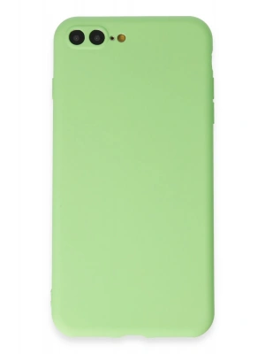 Newface iPhone 7 Plus Kılıf First Silikon - Açık Yeşil