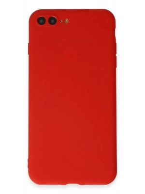 Newface iPhone 7 Plus Kılıf First Silikon - Kırmızı