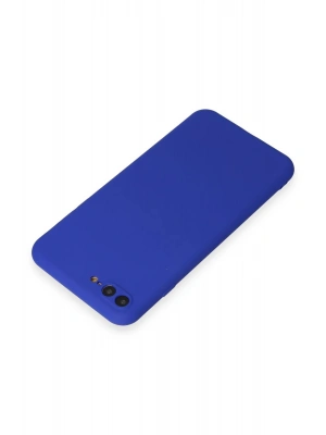 Newface iPhone 7 Plus Kılıf First Silikon - Koyu Mavi