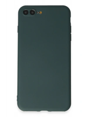 Newface iPhone 7 Plus Kılıf First Silikon - Koyu Yeşil