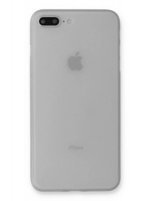 Newface iPhone 7 Plus Kılıf PP Ultra İnce Kapak - Beyaz