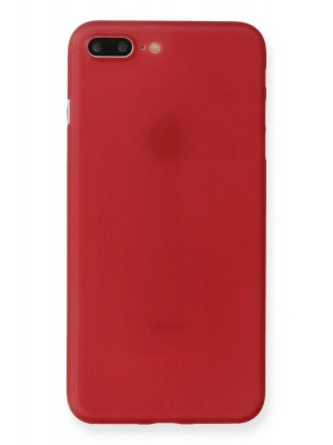 Newface iPhone 7 Plus Kılıf PP Ultra İnce Kapak - Kırmızı