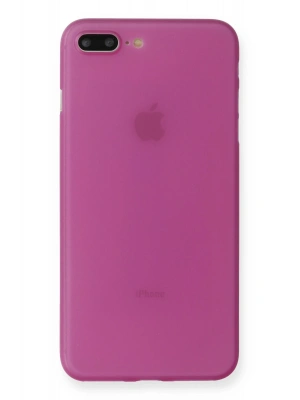 Newface iPhone 7 Plus Kılıf PP Ultra İnce Kapak - Pembe
