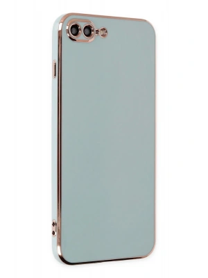 Newface iPhone 7 Plus Kılıf Volet Silikon - Açık Yeşil