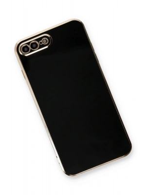 Newface iPhone 7 Plus Kılıf Volet Silikon - Siyah