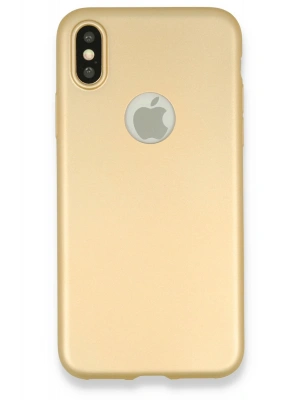 Newface iPhone X Kılıf First Silikon - Gold