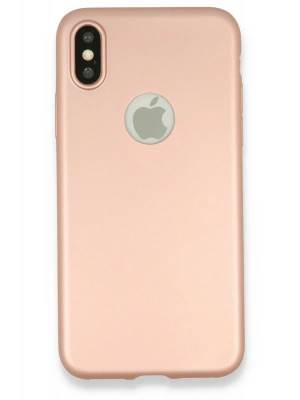 Newface iPhone X Kılıf First Silikon - Rose Gold