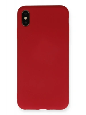 Newface iPhone X Kılıf Nano içi Kadife Silikon - Kırmızı