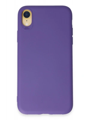 Newface iPhone XR Kılıf First Silikon - Mor