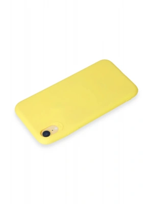 Newface iPhone XR Kılıf First Silikon - Sarı