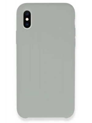 Newface iPhone XS Max Kılıf Lansman Legant Silikon - Açık Gri