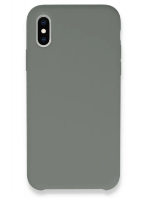 Newface iPhone XS Max Kılıf Lansman Legant Silikon - Gri