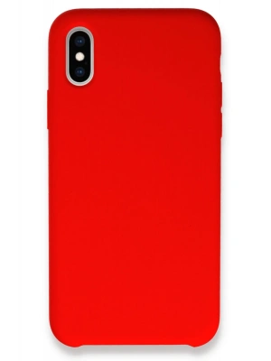Newface iPhone XS Max Kılıf Lansman Legant Silikon - Kırmızı