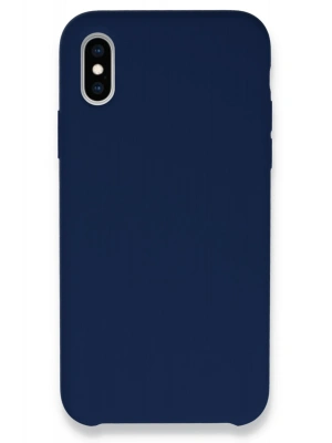Newface iPhone XS Max Kılıf Lansman Legant Silikon - Lacivert