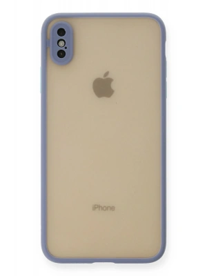 Newface iPhone XS Max Kılıf Montreal Silikon Kapak - Gri