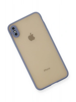 Newface iPhone XS Max Kılıf Montreal Silikon Kapak - Gri
