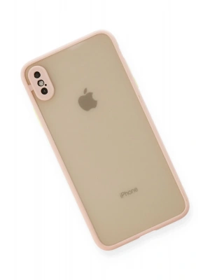Newface iPhone XS Max Kılıf Montreal Silikon Kapak - Pembe