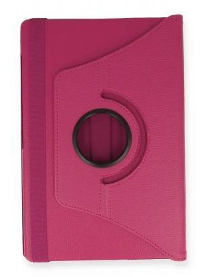 Newface Lenovo M10 FHD Plus X606F Kılıf 360 Tablet Deri Kılıf - Pembe