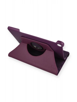 Newface Lenovo Tab M10 TB328FU Kılıf 360 Tablet Deri Kılıf - Mürdüm