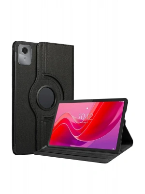 Newface Lenovo Tab M11 TB330FU 360 Tablet Deri Kılıf - Siyah