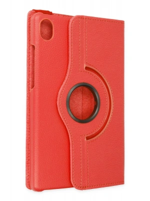 Newface Lenovo Tab M8 Kılıf 360 Tablet Deri Kılıf - Kırmızı