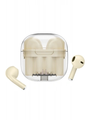 Newface LS-09 Bluetooth 5.3 TWS Kablosuz Airpods Kulaklık - Krem