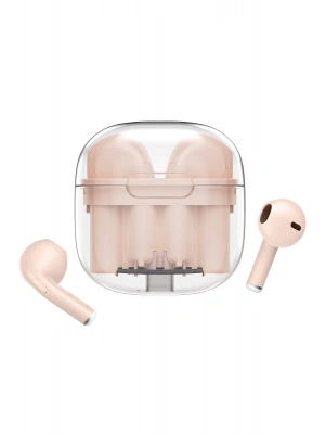 Newface LS-09 Bluetooth 5.3 TWS Kablosuz Airpods Kulaklık - Pembe