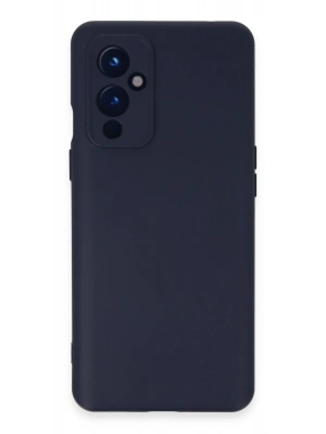 Newface One Plus 9 Kılıf Nano içi Kadife Silikon - Lacivert