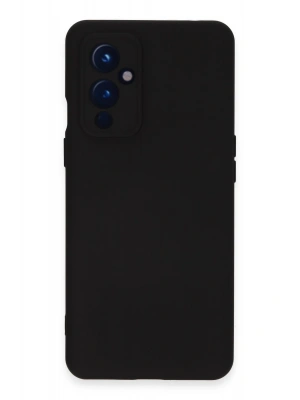 Newface One Plus 9 Kılıf Nano içi Kadife Silikon - Siyah