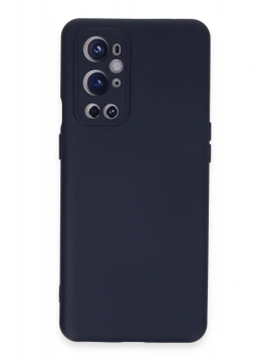 Newface One Plus 9 Pro Kılıf Nano içi Kadife Silikon - Lacivert