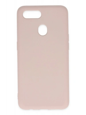 Newface Oppo A12 Kılıf Nano içi Kadife Silikon - Pudra