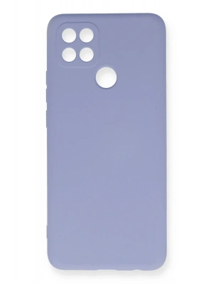 Newface Oppo A15 Kılıf Nano içi Kadife Silikon - Lila