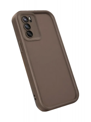 Newface Oppo A16 Kılıf Viera Silikon - Kahverengi